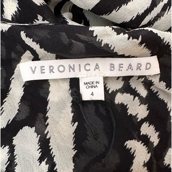 VERONICA BEARD Kiran Dress Mini Print Silk - Picture 6 of 8